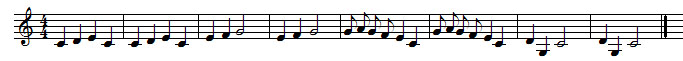 five0line staff notation